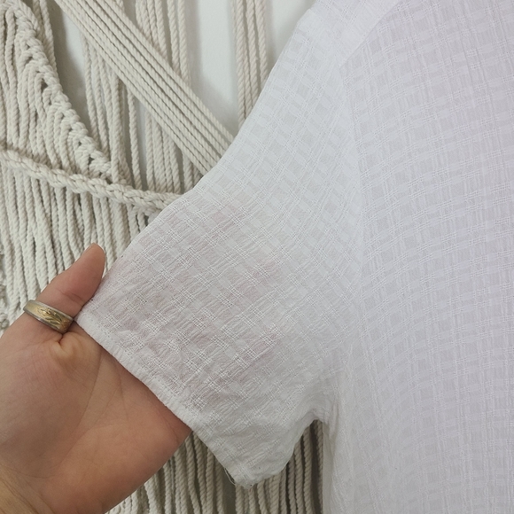 Reformation White Ghana Midi Button Up Dress Size L - Picture 5 of 12